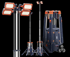 Przenośna wieża oświetleniowa najaśnica akumulatorowa oświetlenie oświetlenie obszarowe obszarowe wsparcia akumulatorowe przenosne 02